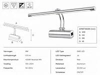 Elegante led spiegellamp (horoz) – 8w – 4200k neutraal wit – ip45 – anka-8 (2 stuks) - afbeelding 5 van  5