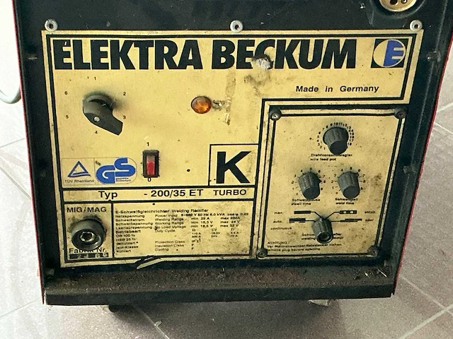 Elektra-beckum 200/35 et turbo mig lasapparaat - afbeelding 2 van  3