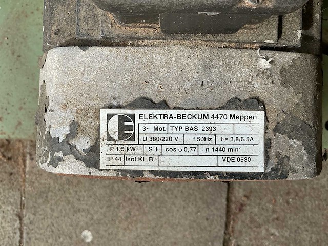 Elektra beckum bas 450 dnb lintzaagmachine - afbeelding 5 van  6