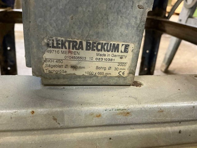 Elektra beckum bkh450 zaagtafel - afbeelding 6 van  9