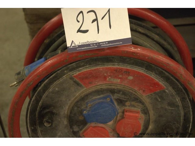 Elektrakabel op haspel 40m - afbeelding 2 van  2
