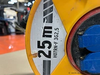 Elektrakabel op haspel bretec, 25 m kabel h07rn-f 3g2,5, 4 stopcontacten 230 v. - afbeelding 2 van  2
