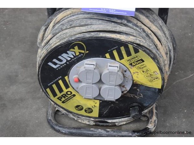Elektrakabel op haspel lumx, werking niet gekend - afbeelding 1 van  2