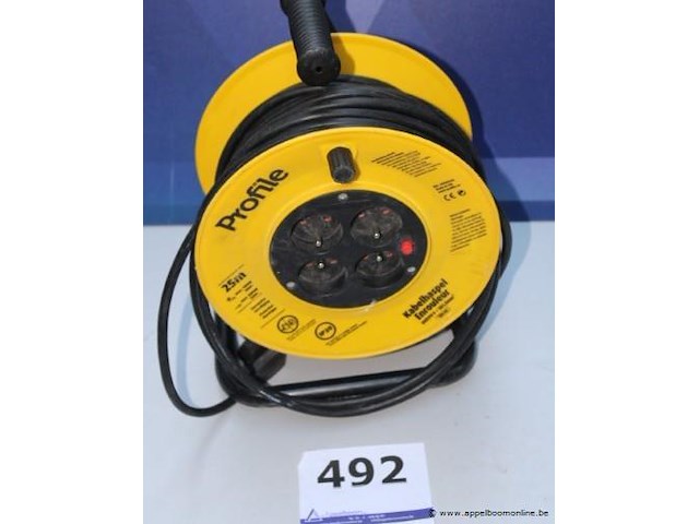 Elektrakabel op haspel profile - afbeelding 1 van  2