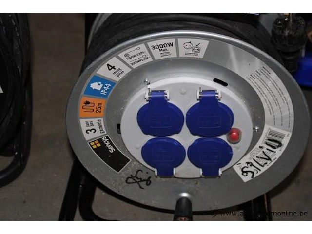 Elektrakabel op haspel sencys, 25m - afbeelding 2 van  2