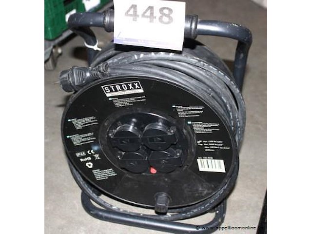 Elektrakabel op haspel stroxx 40m - afbeelding 1 van  2