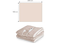 Elektrisch fleece elektrisch deken, met automatische uitschakeling, 200 x 180 cm - afbeelding 6 van  6