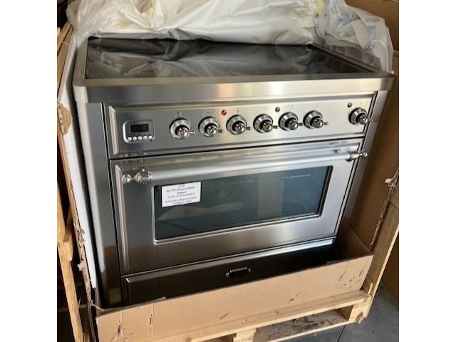 Elektrisch fornuis met inductiekookplaat boretti majestic line mbri90ix (nieuw) - afbeelding 1 van  3