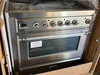 Elektrisch fornuis met inductiekookplaat boretti majestic line mbri90ix (nieuw)