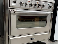 Elektrisch fornuis met inductiekookplaat boretti majestic line mbri90ix (nieuw)