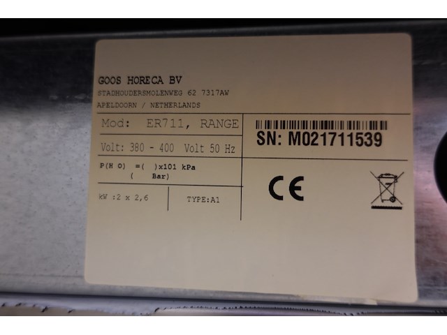 Elektrisch inox fornuis - afbeelding 5 van  5