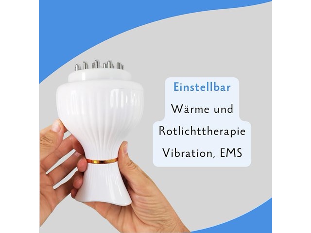 Elektrisch massageapparaat met warmte, trillingen, licht & ems - afbeelding 3 van  4