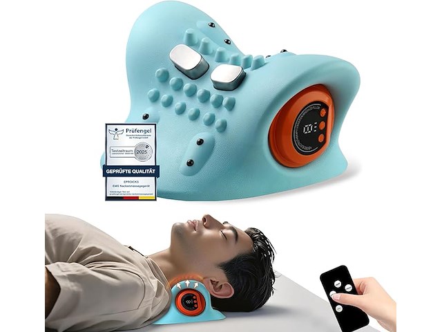 Elektrisch nekmassageapparaat met warmtefunctie - afbeelding 1 van  4