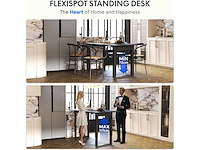 Elektrisch zit-staan-bureau met 4 poten en dubbele motor - 160x75cm - wit - afbeelding 5 van  9