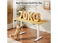 Elektrisch zit-staand bureau 140x60 cm - afbeelding 5 van  10
