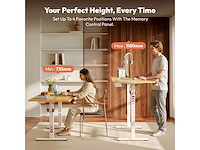 Elektrisch zit-staand bureau 140x60 cm - afbeelding 7 van  10