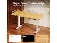 Elektrisch zit-staand bureau 140x60 cm - afbeelding 10 van  10