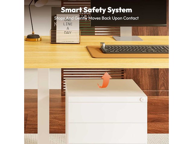 Elektrisch zit-staand bureau 140x60 cm - afbeelding 6 van  10