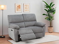 Elektrische 2-zitter bank met usb-netvoeding - antracietstof