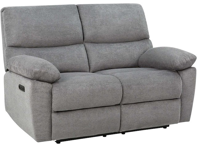 Elektrische 2-zitter bank met usb-netvoeding - antracietstof - afbeelding 8 van  13