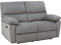 Elektrische 2-zitter bank met usb-netvoeding - antracietstof - afbeelding 8 van  13