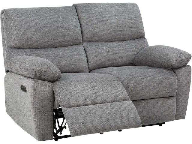 Elektrische 2-zitter bank met usb-netvoeding - antracietstof - afbeelding 10 van  13