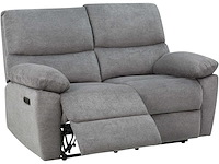 Elektrische 2-zitter bank met usb-netvoeding - antracietstof - afbeelding 10 van  13