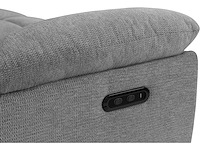 Elektrische 2-zitter bank met usb-netvoeding - antracietstof - afbeelding 12 van  13