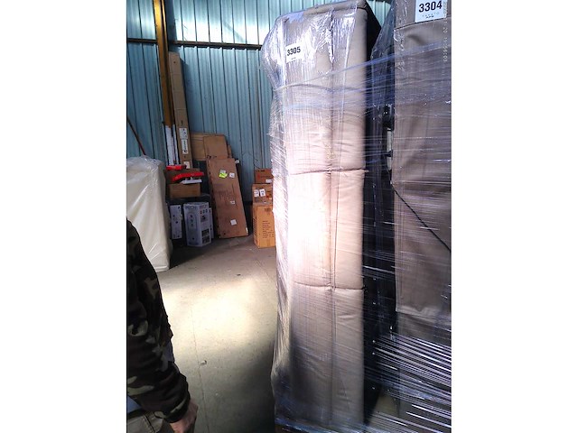 Elektrische 3-zits relaxbank in taupe stof - afbeelding 5 van  8