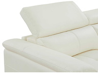 Elektrische 3-zits relaxbank in wit koeleerleer - afbeelding 14 van  15