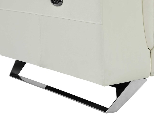 Elektrische 3-zits relaxbank in wit koeleerleer - afbeelding 15 van  15