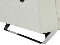 Elektrische 3-zits relaxbank in wit koeleerleer - afbeelding 15 van  15