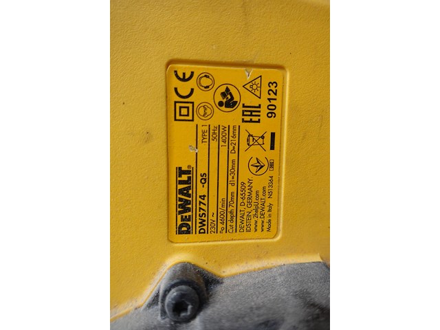 Elektrische afkortzaagmachine dewalt - afbeelding 3 van  3