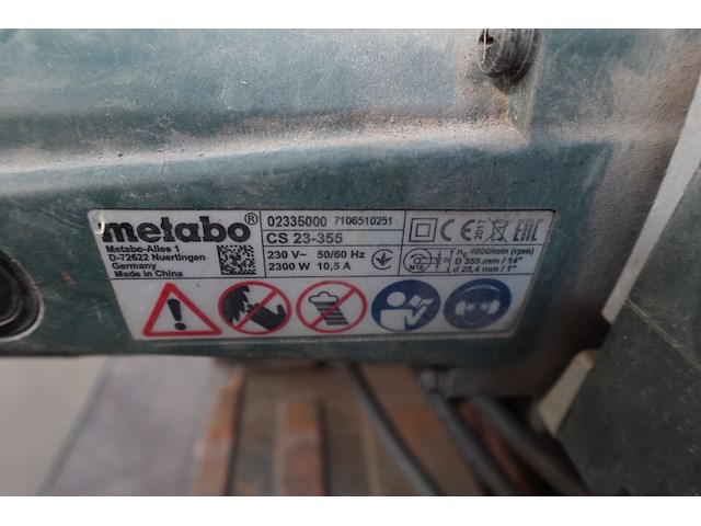 Elektrische afkortzaagmachine metabo - afbeelding 5 van  6