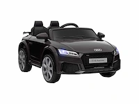 Elektrische auto kinder-elektrische auto audi tt rs 12 v 30 w v. maximaal 3 km/u afstandsbediening 2,4g geluidseffecten + fel zwart - afbeelding 2 van  5