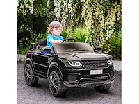 Elektrische auto kinderen elektrisch voertuig 12v dubbele motoren 3 tot 5 km/u 110 x 68 x 52cm zwart
