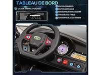 Elektrische auto kinderen elektrisch voertuig 12v dubbele motoren 3 tot 5 km/u 110 x 68 x 52cm zwart - afbeelding 6 van  10