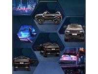 Elektrische auto kinderen elektrisch voertuig 12v dubbele motoren 3 tot 5 km/u 110 x 68 x 52cm zwart - afbeelding 9 van  10