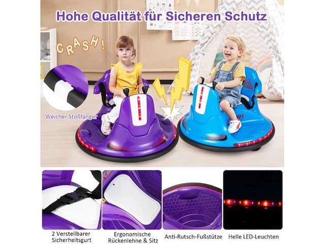 Elektrische auto voor kinderen 66,5 x 47,6 cm - afbeelding 2 van  4