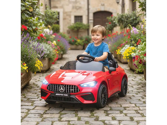 Elektrische auto voor kinderen, mercedes-ontwerp, 12v-motoren - afbeelding 1 van  6