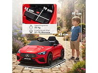 Elektrische auto voor kinderen, mercedes-ontwerp, 12v-motoren - afbeelding 3 van  6