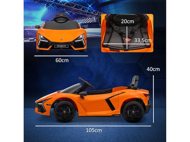 Elektrische auto voor kinderen van 3-5 jaar, soepel rijden - afbeelding 4 van  8