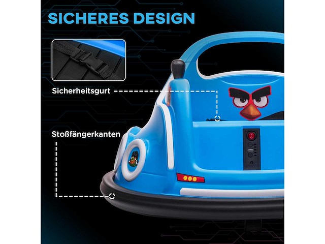 Elektrische auto voor kinderen van 3 tot 5 jaar oud - afbeelding 6 van  8