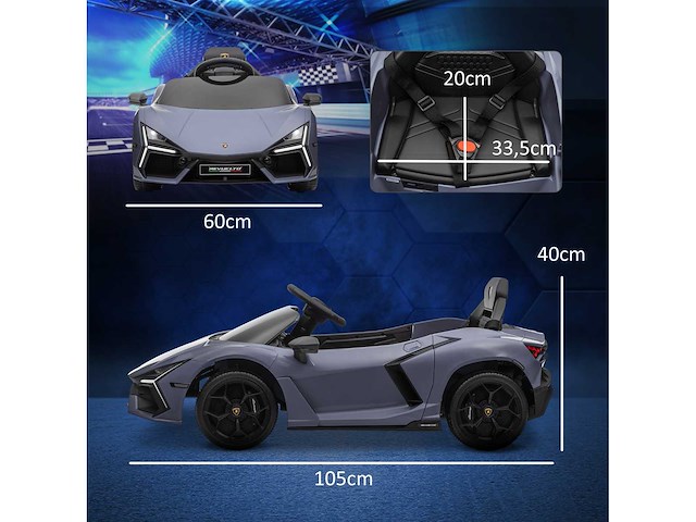 Elektrische auto voor kinderen van 3 tot 5 jaar, soepele transmissie - afbeelding 4 van  8