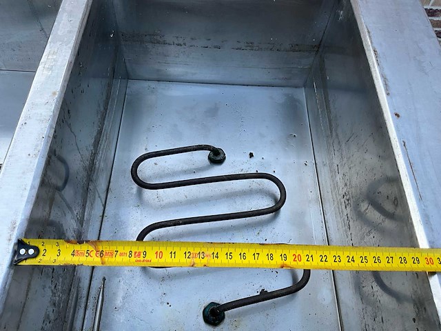 Elektrische bain-marie / warmhoudwagen — 3 vaks, rvs, op wielen - afbeelding 4 van  16