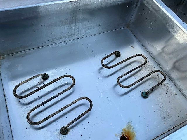 Elektrische bain-marie / warmhoudwagen — 3 vaks, rvs, op wielen - afbeelding 12 van  16