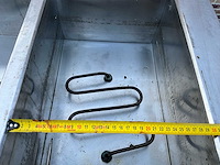 Elektrische bain-marie / warmhoudwagen — 3 vaks, rvs, op wielen - afbeelding 12 van  16