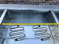 Elektrische bain-marie / warmhoudwagen — 3 vaks, rvs, op wielen - afbeelding 13 van  16
