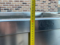 Elektrische bain-marie / warmhoudwagen — 3 vaks, rvs, op wielen - afbeelding 15 van  16