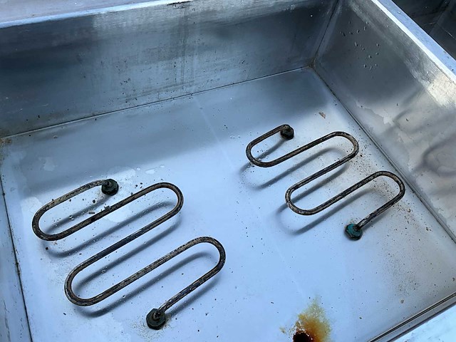 Elektrische bain-marie / warmhoudwagen — 3 vaks, rvs, op wielen - afbeelding 5 van  16